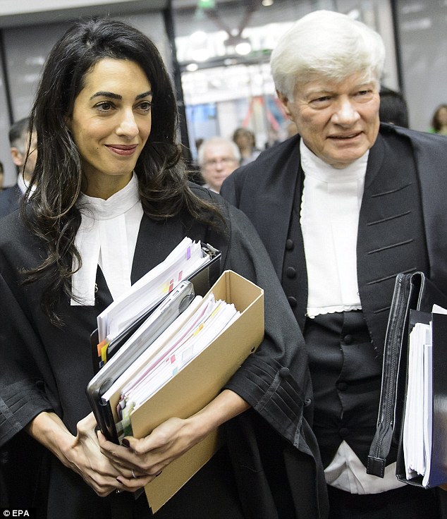 Top lawyer: Mrs Clooney is a barrister with Doughty Street Chambers in London, specialising in human rights, international law, and extradition