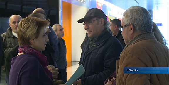 AMAA Staff Welcomes Syrian Armenians at Zvartnots Airport