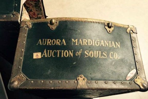 Aurora Mardiganian's suitcase, which traveled with her across the US for showings of the Armenian Genocide film based on her life (Source: Massis Post)