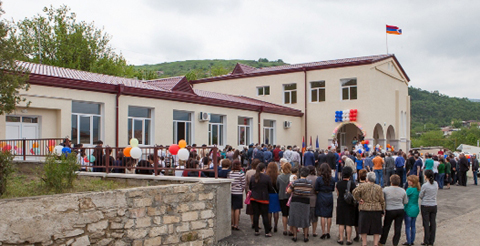 A newly built community center in Shosh, Artsakh