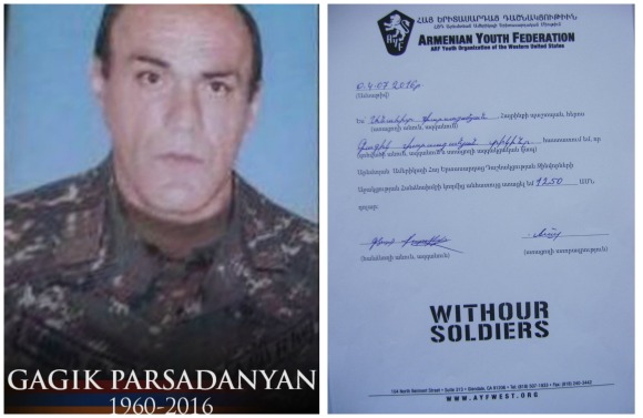 Gagik Parsadanyan, fallen soldier