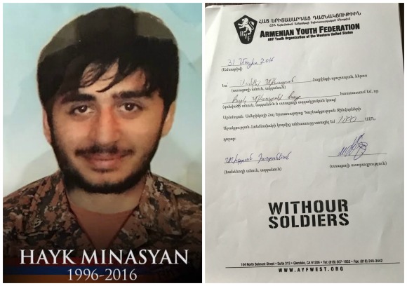 Hayk Minasyan, fallen soldier