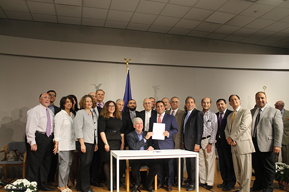 The official signing of this law took place at the Holocaust Memorial Center located in Farmington Hills, Michigan.