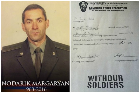 Nodarik Margaryan, fallen soldier