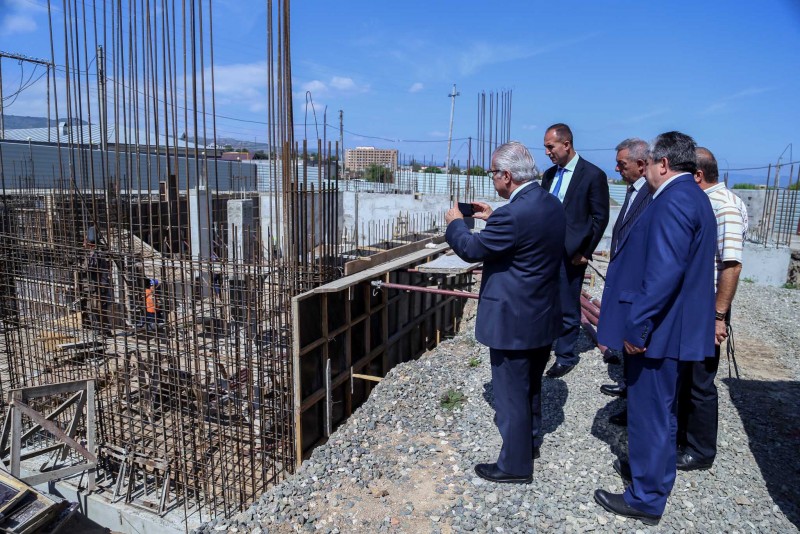 The foundation for Stepnakert's new oncology center has already been laid (Source: Public Radio of Armenia)