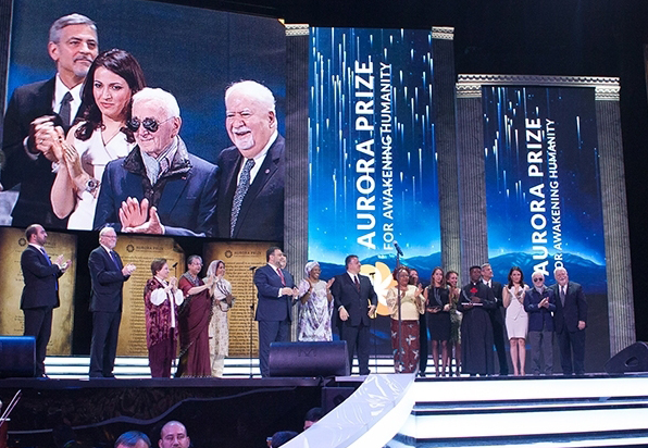 Aurora Prize Ceremony held on April 24, 2016 in Yerevan.