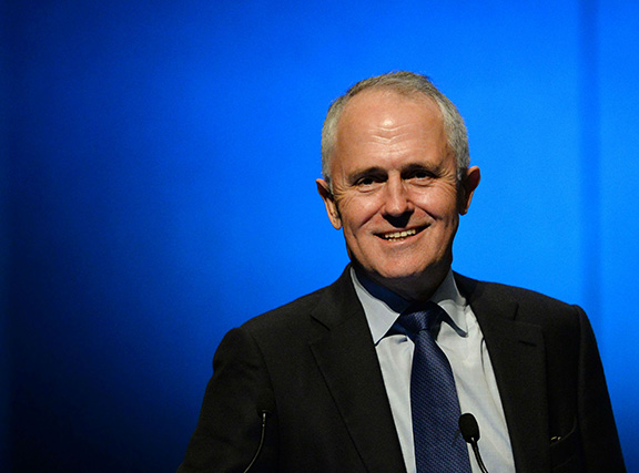 Newly elected Prime Minister of Australia, Malcolm Turnbull