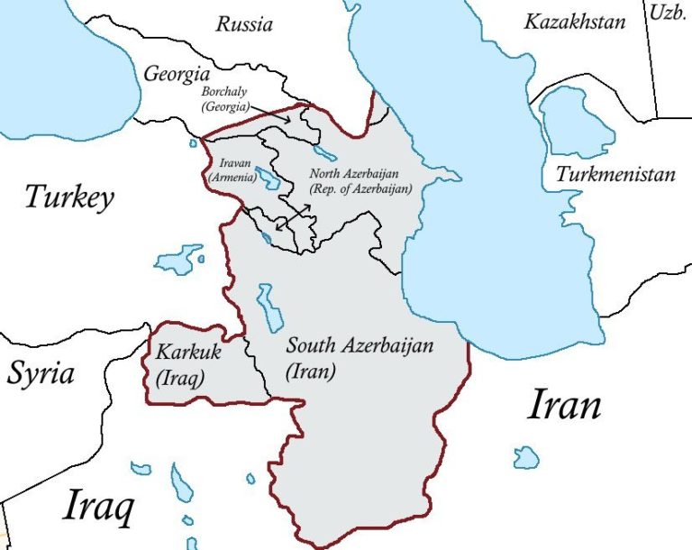 Greater Azerbaijan Map 768x610 